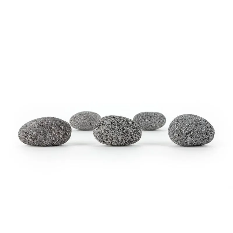 Lawa czarna otoczaki pebbles 2-12cm 1 kg Happet