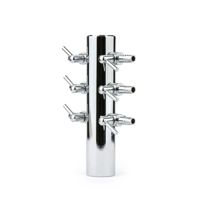 Rozdzielacz metalowy z zaworkami 6 wyjść 1 szt. Happet - obrazek 2
