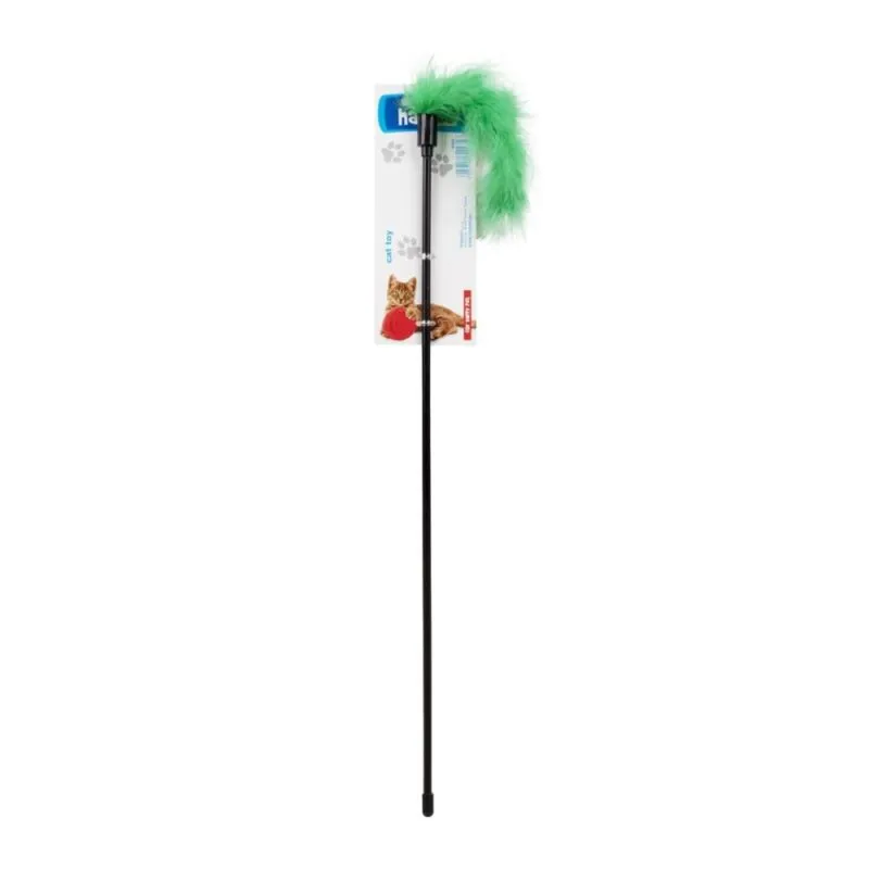 Zabawka wędka piórka 50cm  Happet - obrazek 2