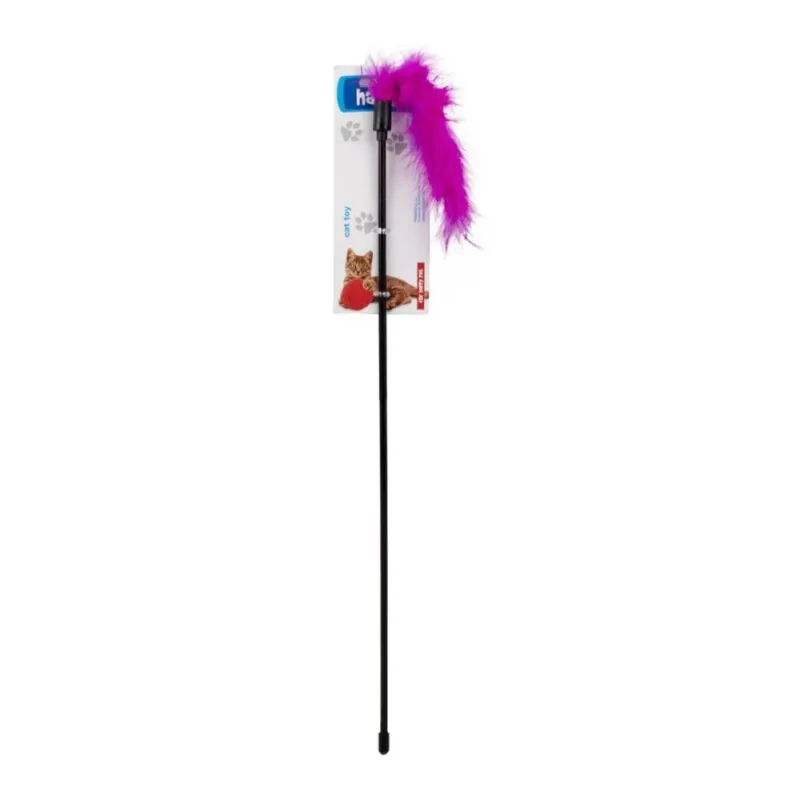 Zabawka wędka piórka 50cm  Happet - obrazek 5