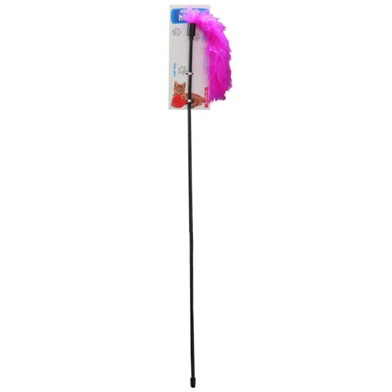 Zabawka wędka piórka 50cm  Happet